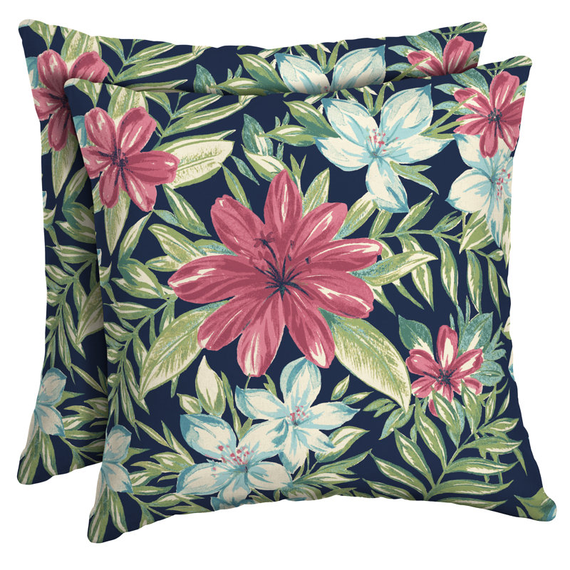 Bayou Breeze Kittle Tropical Outdoor Throw Pillow & Reviews Wayfair